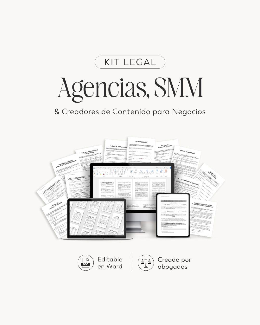Kit Legal: Social Media Managers, Agencias y Creativos