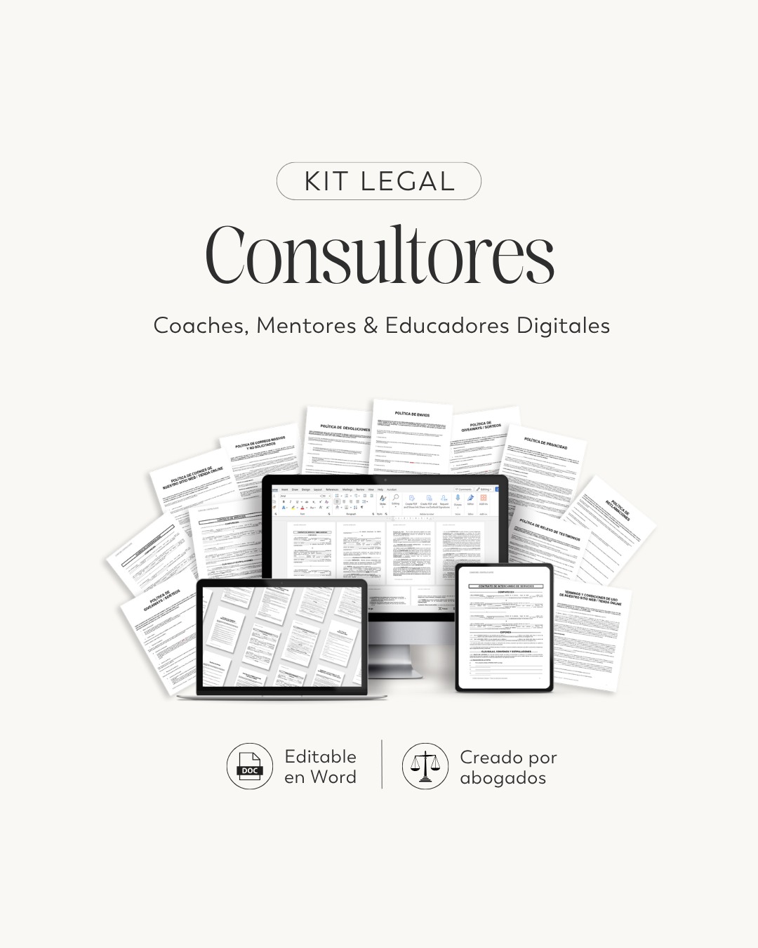 Kit Legal: Consultores, Coaches, Mentores o Educadores